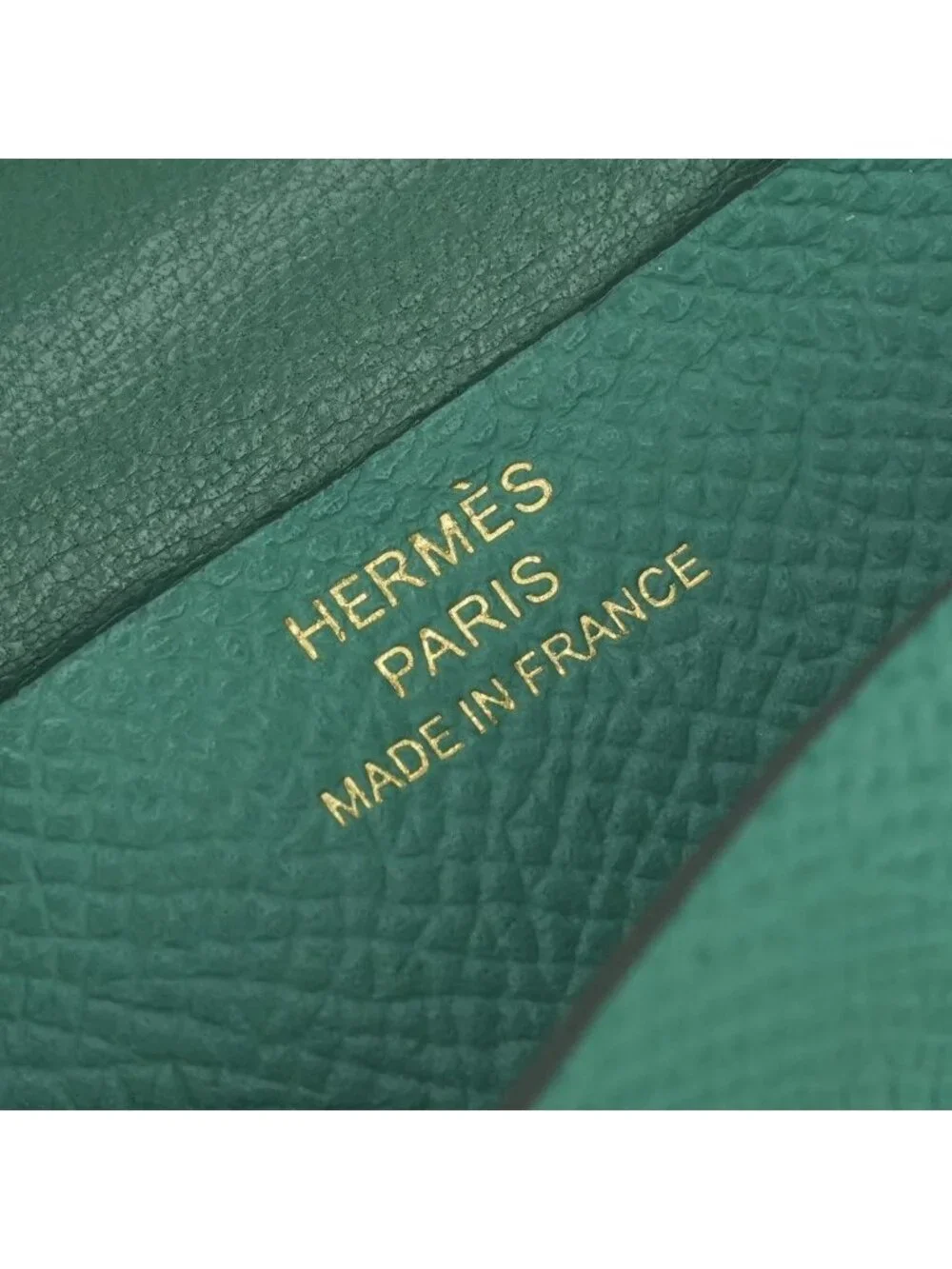Hermes Bearn Mini Wallet with Coin Purse Bifold Mini Epsom Vert Vertigo Green